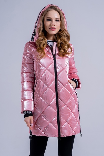 Пальто М-468 розовое