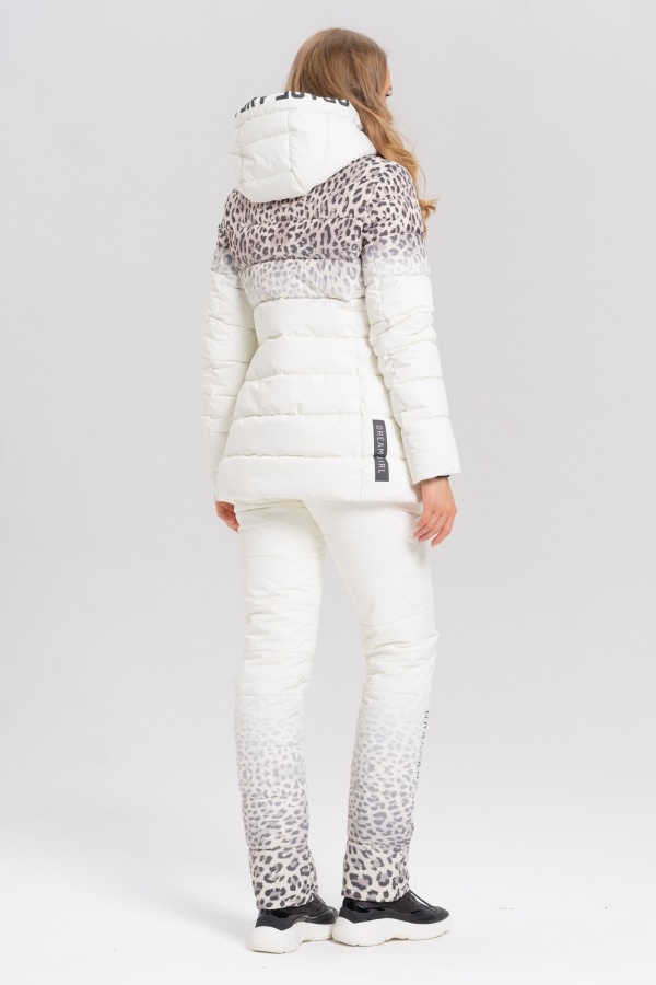 Куртка зимняя М-4032 "Леопард" крем