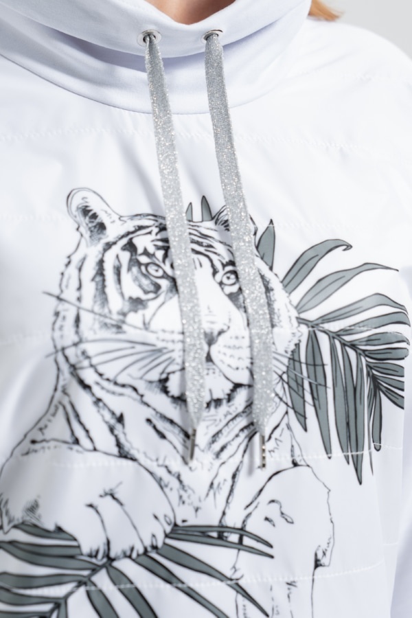 Худи М-474 Белый тигр